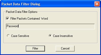 Packet Data Filter Dialog